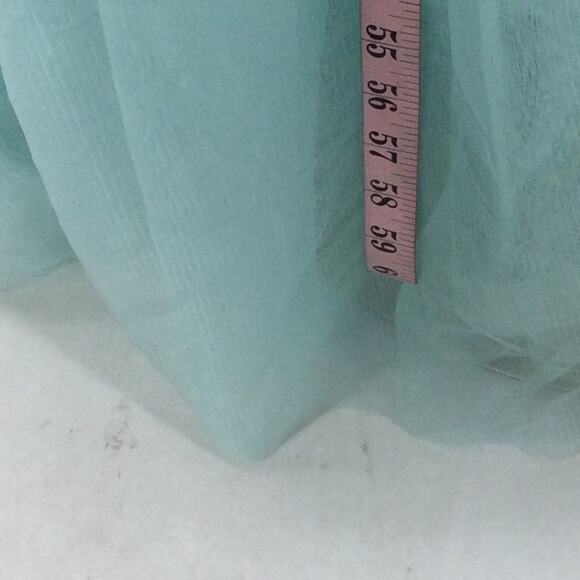 FORMAL SZ 16W blue plus tulle embroidered beaded maxi party prom dress NEW B93 - Picture 3 of 7